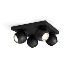 Foco Philips Hue Buckram Ambiance 4L Negro Zigbee & BT