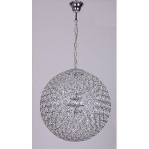 Lámpara Luna Colgante Cromo 6L