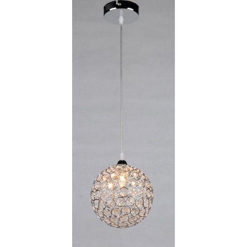 Lámpara Luna Colgante Cromo 1L