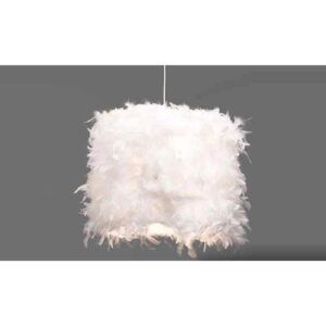 Colgante Plumas Cilindro Blanco