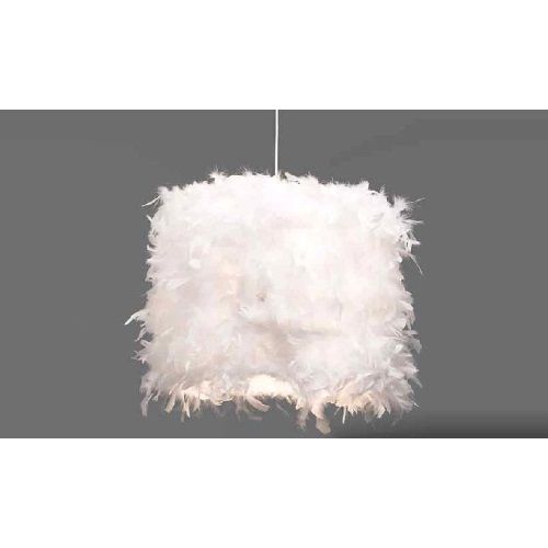 Colgante Plumas Cilindro Blanco