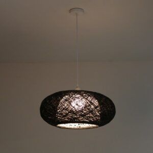 Colgante Fibra Nido Negro