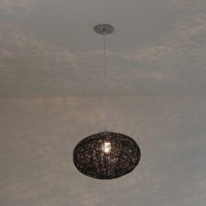 Colgante Fibra Round Negro