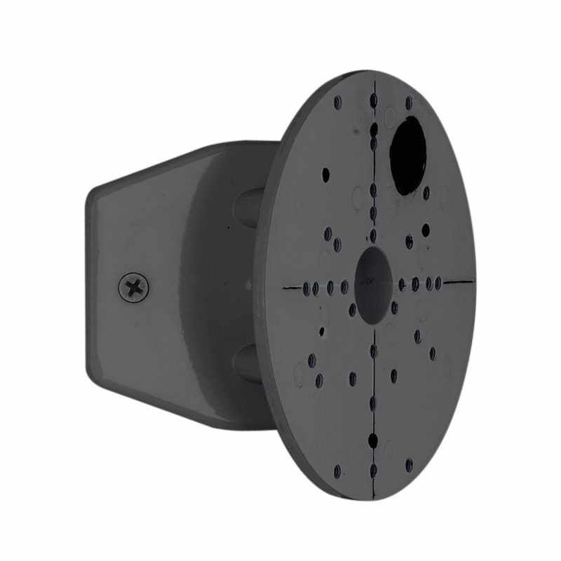 Adaptador Esquina Aplique Exterior Negro