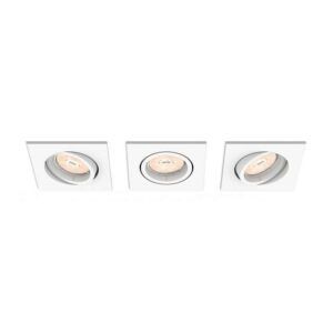 Empotrable LED Enneper Cuadrado Blanco Pack 3 Philips