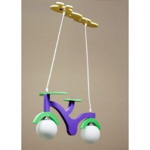 Lámpara Infantil Bici Morada