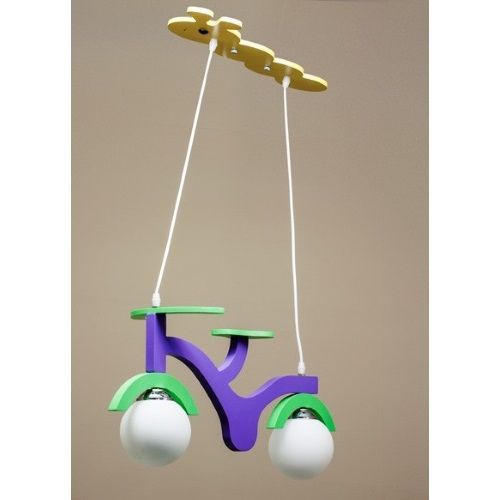 Lámpara Infantil Bici Morada