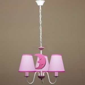 Lámpara Infantil Luna Rosa