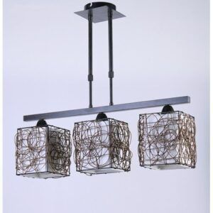 Lámpara Rattan 3L Línea