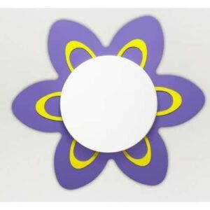 Plafón Infantil Flor Morada