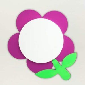 Plafón Infantil Flor Rosa