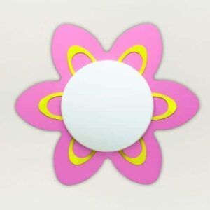 Plafón Infantil Flor Rosa