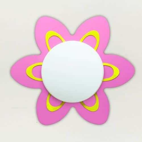 Plafón Infantil Flor Rosa