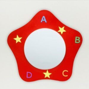 Plafón Infantil Letras Rojo