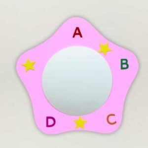 Plafón Infantil Letras Rosa