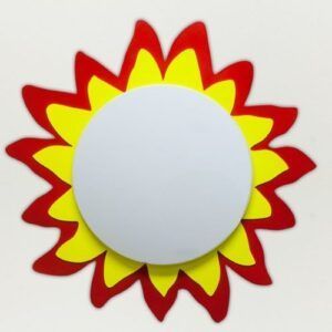 Plafón Infantil Sol Rojo