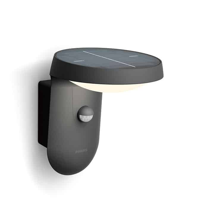 Aplique Pared Tyla Sensor Solar Antracita 4000ºK Philips
