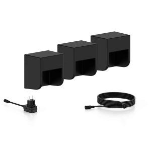 Bajo Voltaje 24V Aplique Grits Negro Base 3Pk 2700ºK Philips