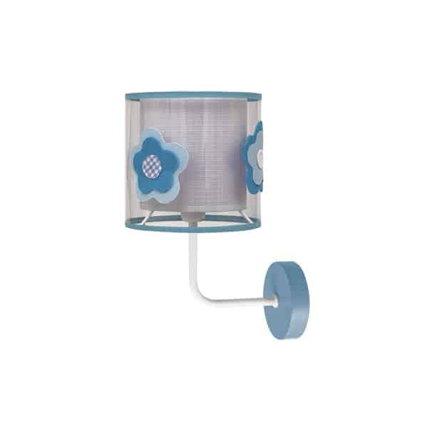 Aplique Infantil Flor Azul