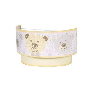 Aplique Infantil Panda Amarillo