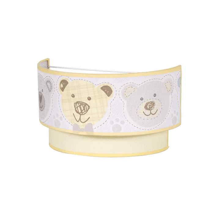 Aplique Infantil Panda Amarillo