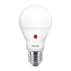 Bombilla Estándar Sensor Crepuscular Mate LED 806LM E27 (Cálida) Philips