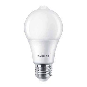 Bombilla Estándar Sensor Movimiento Mate LED 806LM E27 (Cálida) Philips