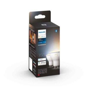 Bombilla Philips HUE White Ambiance GU10 Pack Doble Zigbee & BT