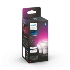 Bombilla Philips HUE White&Color GU10 Pack Doble Zigbee & BT