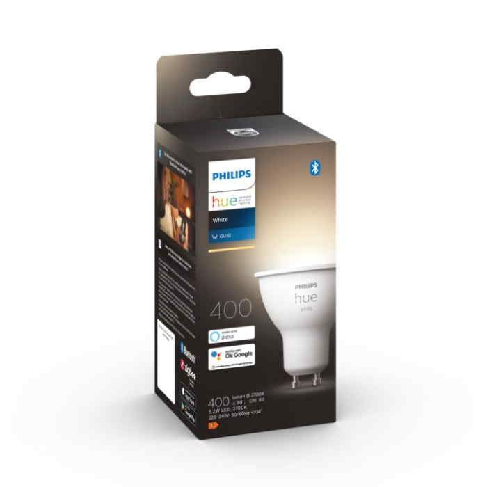 Bombilla Philips HUE White GU10 Pack Individual Zigbee & BT