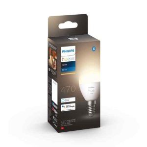 Bombilla Philips HUE White Esférica E14 Pack Individual Zigbee & BT