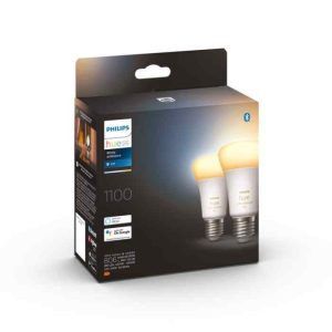 Bombilla Philips HUE White Ambiance E27 1100lm Pack Doble Zigbee & BT