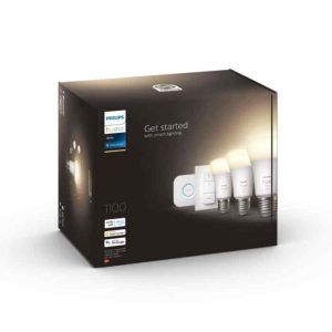 Philips HUE White E27 Kit Philips Paquete de Inicio Plus 9,5w Zigbee & BT