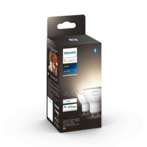 Bombilla Philips HUE White GU10 Pack Doble Zigbee & BT