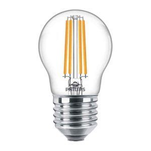 Bombilla Esférica Clara LED 806LM E27 (Cálida) Philips