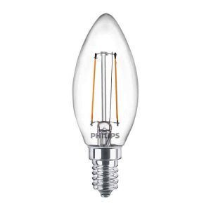 Bombilla Vela Clara LED 470LM E14 (Cálida) Philips