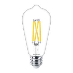 Bombilla ST64 Regulable Clara LED 806LM E27 (Cálida) Philips