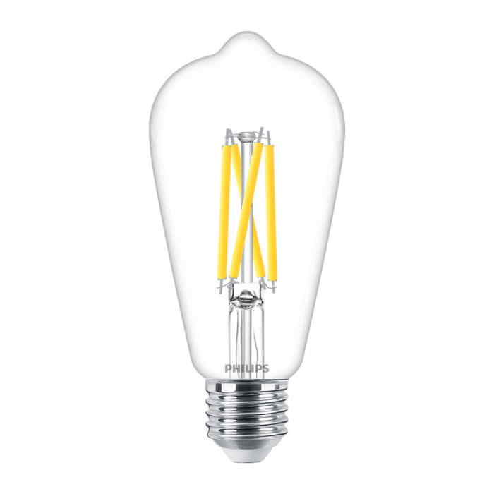Bombilla ST64 Regulable Clara LED 806LM E27 (Cálida) Philips