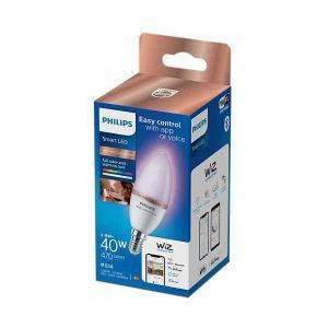 Bombilla Philips Smart Led Color Vela C37 Pack Individual Wifi Con tecnología SpaceSense