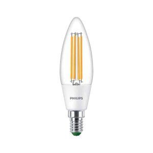 Bombilla Vela Clara LED 485LM E14 (Cálida) Ultra Eficiente Philips