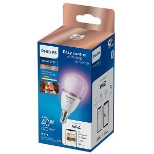 Bombilla Philips Smart Led Color Esférica E14 Pack Individual Wifi Con tecnología SpaceSense
