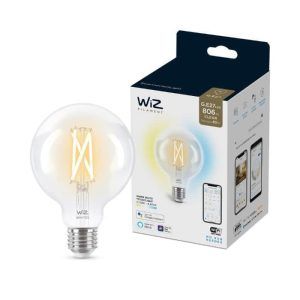 Bombilla WiZ Filamento Claro Globo G95 Ambiance E27 Pack Individual Philips Wifi Con tecnología SpaceSense