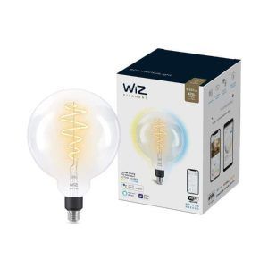 Bombilla WiZ Filamento Claro Globo G200 Ambiance E27 Pack Individual Philips Wifi Con tecnología SpaceSense