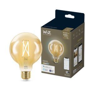 Bombilla WiZ Filamento Ámbar Globo G95 Ambiance E27 Pack Individual Philips Wifi Con tecnología SpaceSense