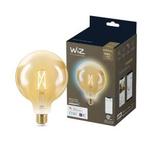 Bombilla WiZ Filamento Ámbar Globo G120 Ambiance E27 Pack Individual Philips Wifi Con tecnología SpaceSense