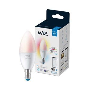 Bombilla WiZ Color Vela E14 Pack Individual Philips Wifi Con tecnología SpaceSense