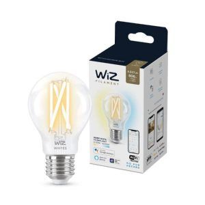 Bombilla WiZ Filamento Claro Estándar A60 Ambiance E27 Pack Individual Philips Wifi Con tecnología SpaceSense