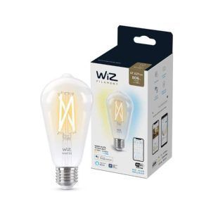 Bombilla WiZ Filamento Claro Pebetero ST64 Ambiance E27 Pack Individual Philips Wifi Con tecnología SpaceSense