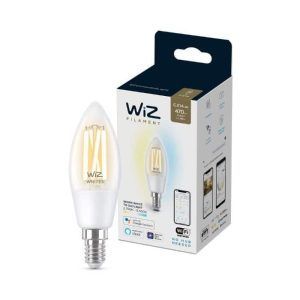 Bombilla WiZ Filamento Claro Vela Ambiance E14 Pack Individual Philips Wifi Con tecnología SpaceSense