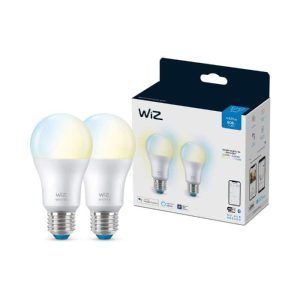 Bombilla WiZ Ambiance Estándar A60 E27 Pack Doble Philips Wifi Con tecnología SpaceSense